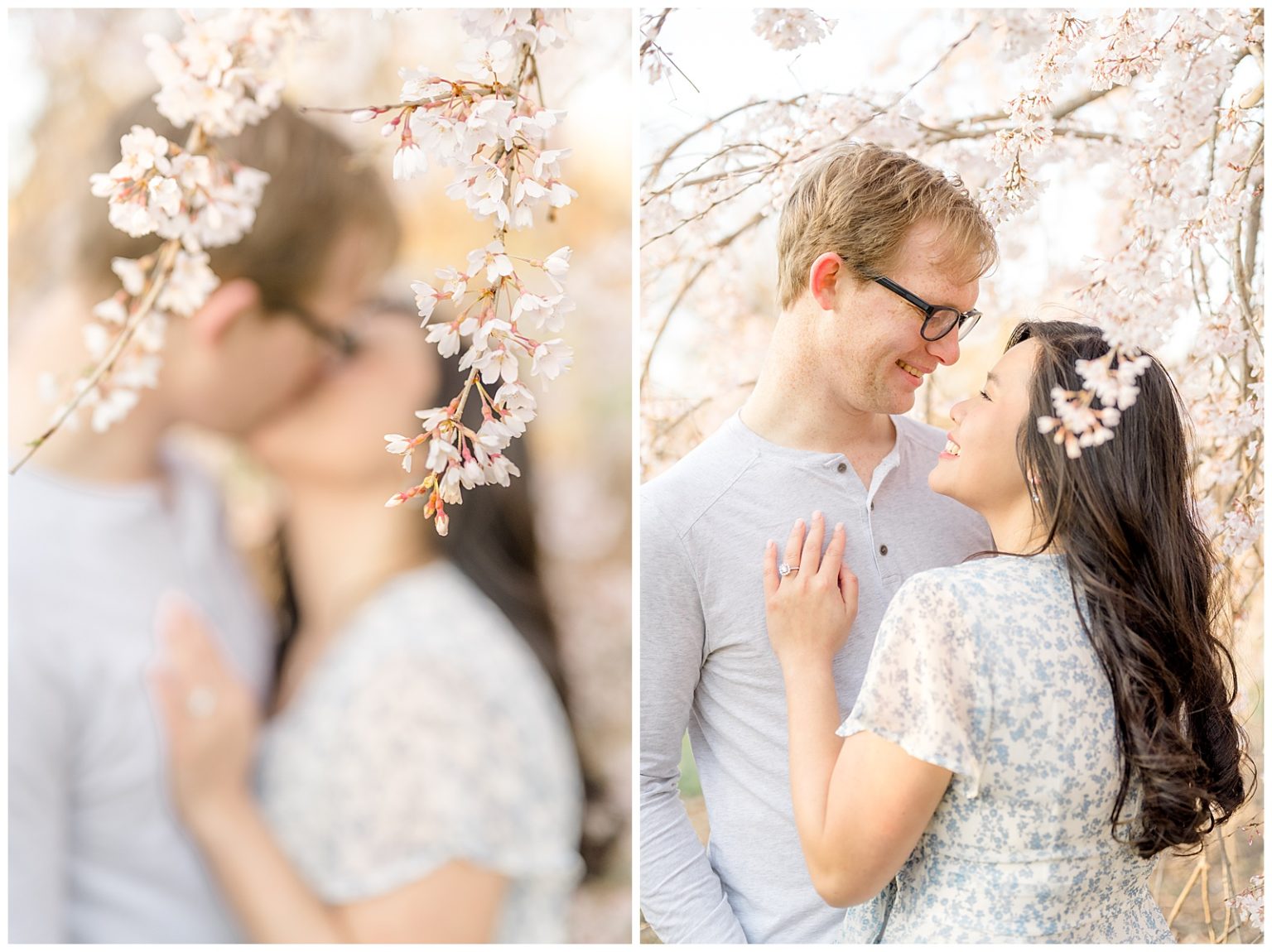 Vivian + Josh Ault Park Cherry Blossoms