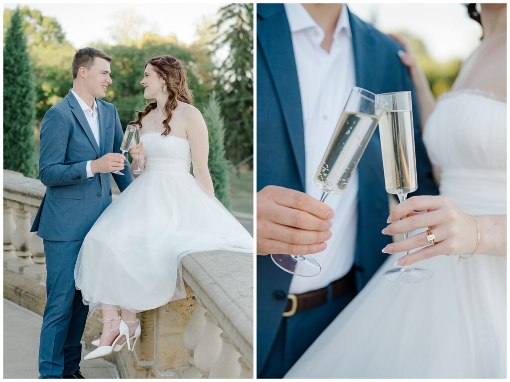 Downtown Dayton engagement session at Dayton Art Institute