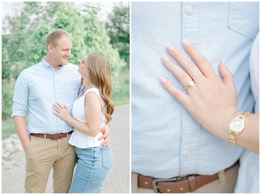 Hobart Nature Preserve engagement session in Ohio